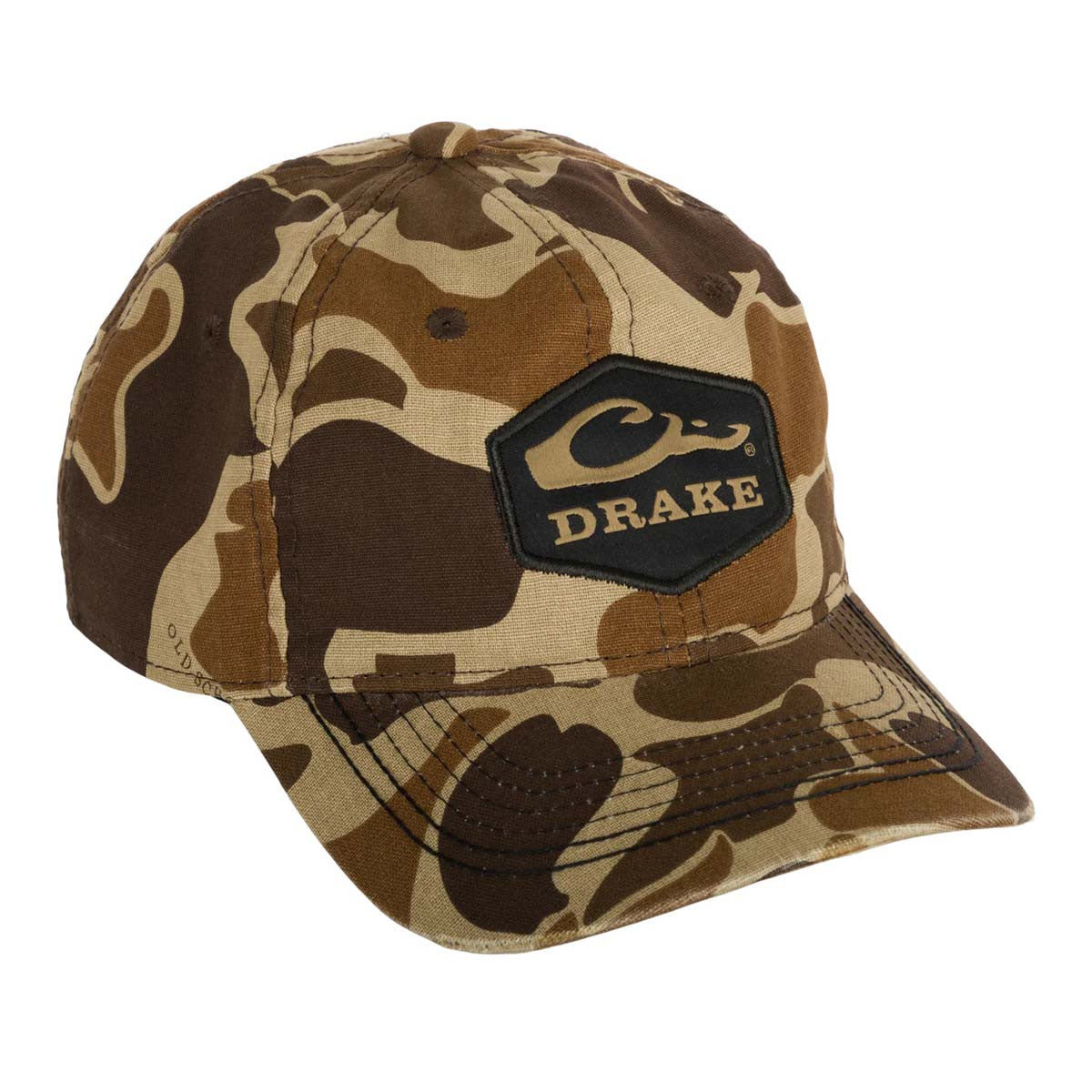 Drake Waterfowl Women's Camo Ponytail Cap Image in Old School