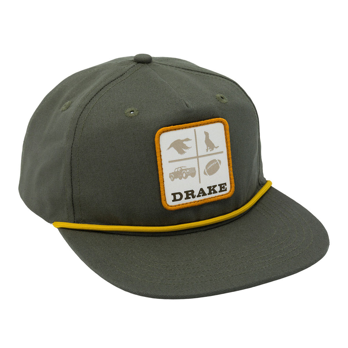 Drake Waterfowl X Lost DDTF Goat Rope Cap Olive-Gold Image