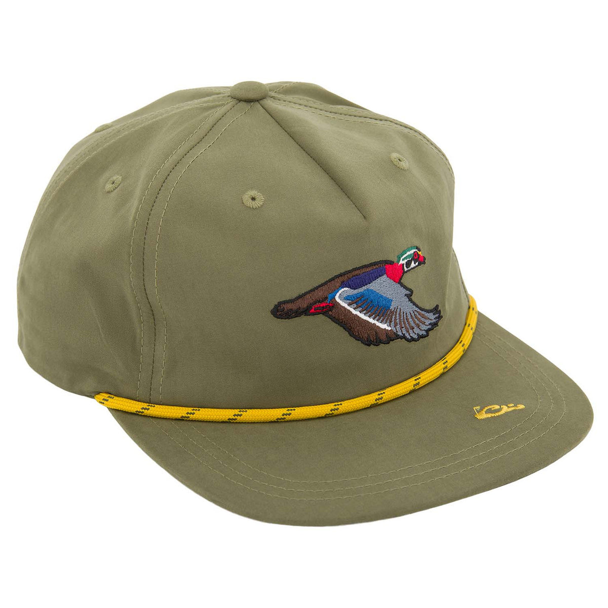 Image of the Drake Waterfowl Duck Rope Cap in Kalamata Olive