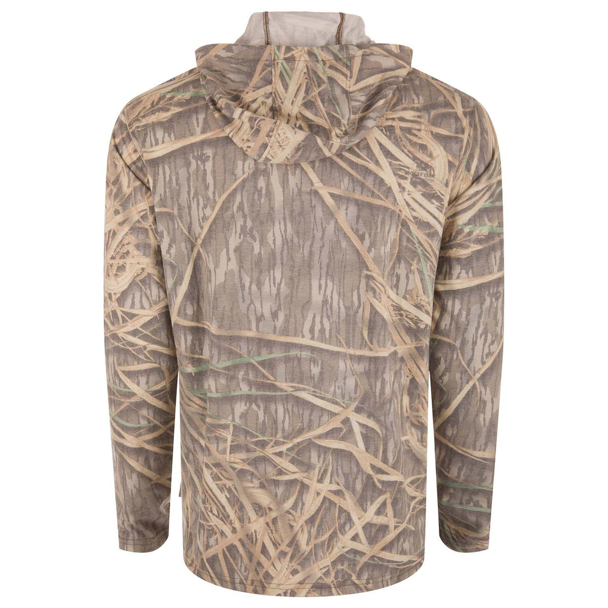 Back Image of the Drake Waterfowl Tri Blend Long-Sleeve Hoodie