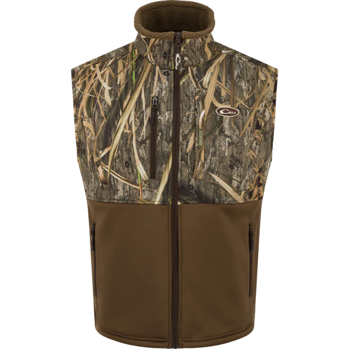 Drake Hole Shot Windproof Eqwader Vest - Mossy Oak Habitat