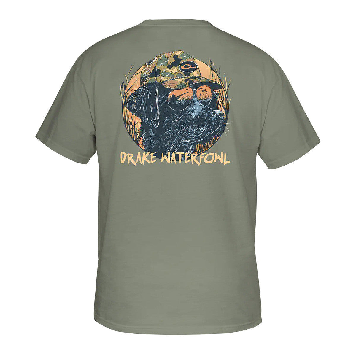 Drake Youth Pop Art Old School Lab T-Shirt Back Image