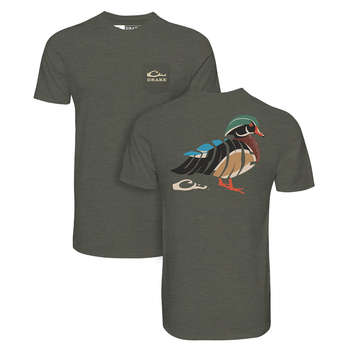 Image of the Drake Waterfowl Woodie Short-Sleeve T-Shirt.