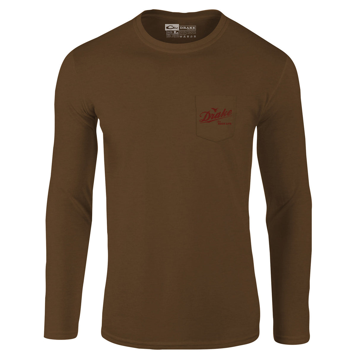 Back Image of the Drake Waterfowl The Drake Life Long Sleeve T-Shirt.
