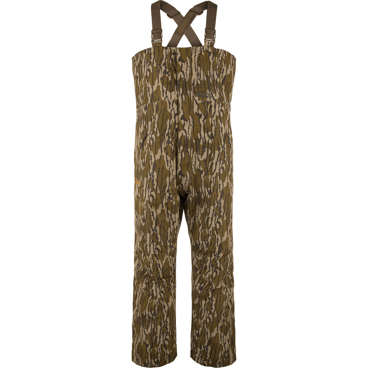 Drake Waterfowl LST Hardline Insulated Bib Image in Mossy Oak Original Bottomland