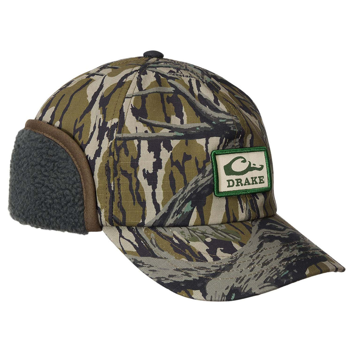 Drake Waterfowl MST Flap Cap Image in Mossy Oak Original Treestand