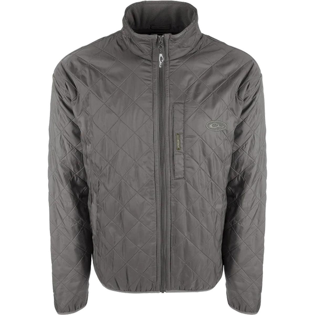 Drake Delta Quilted Fleece Lined Jacket - Charcoal image