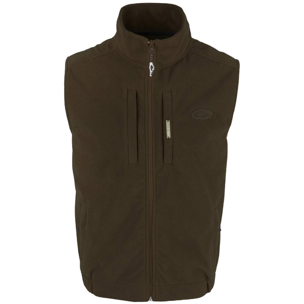 Drake Waterfowl MST Windproof Layering Vest Image in Dark Earth