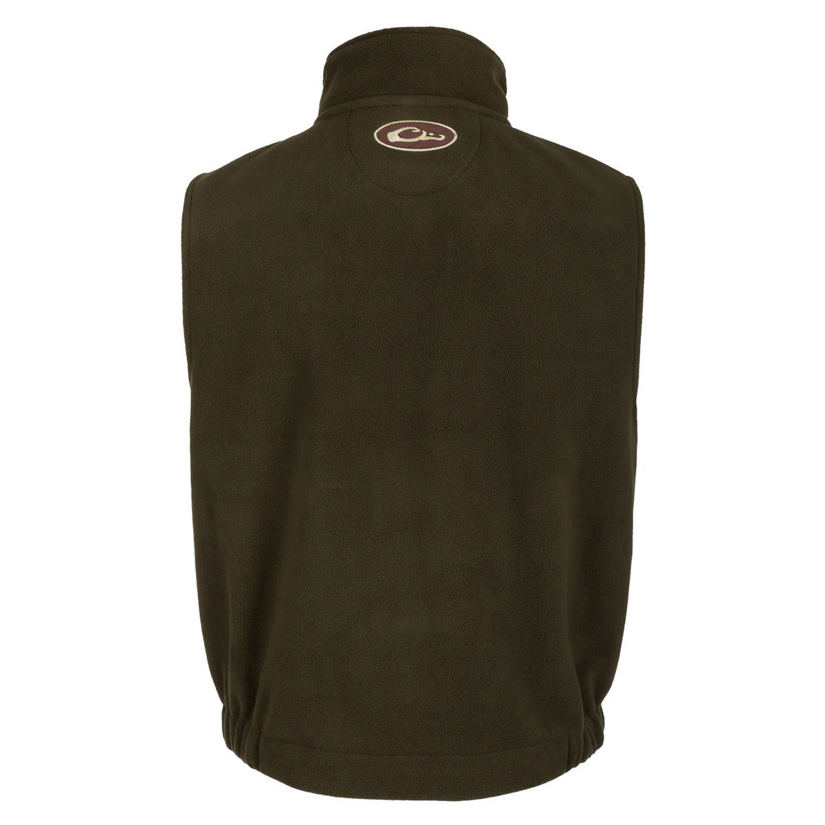 Drake Waterfowl MST Windproof Layering Vest Back Image in Olive