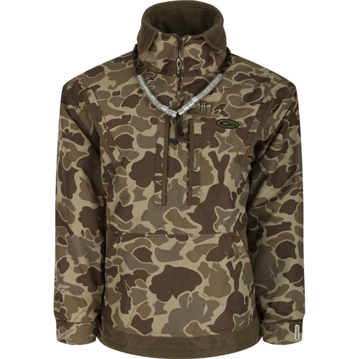 Drake MST Waterfowl Fleece-Lined 1/4 Zip 2.0 - Old School Timber