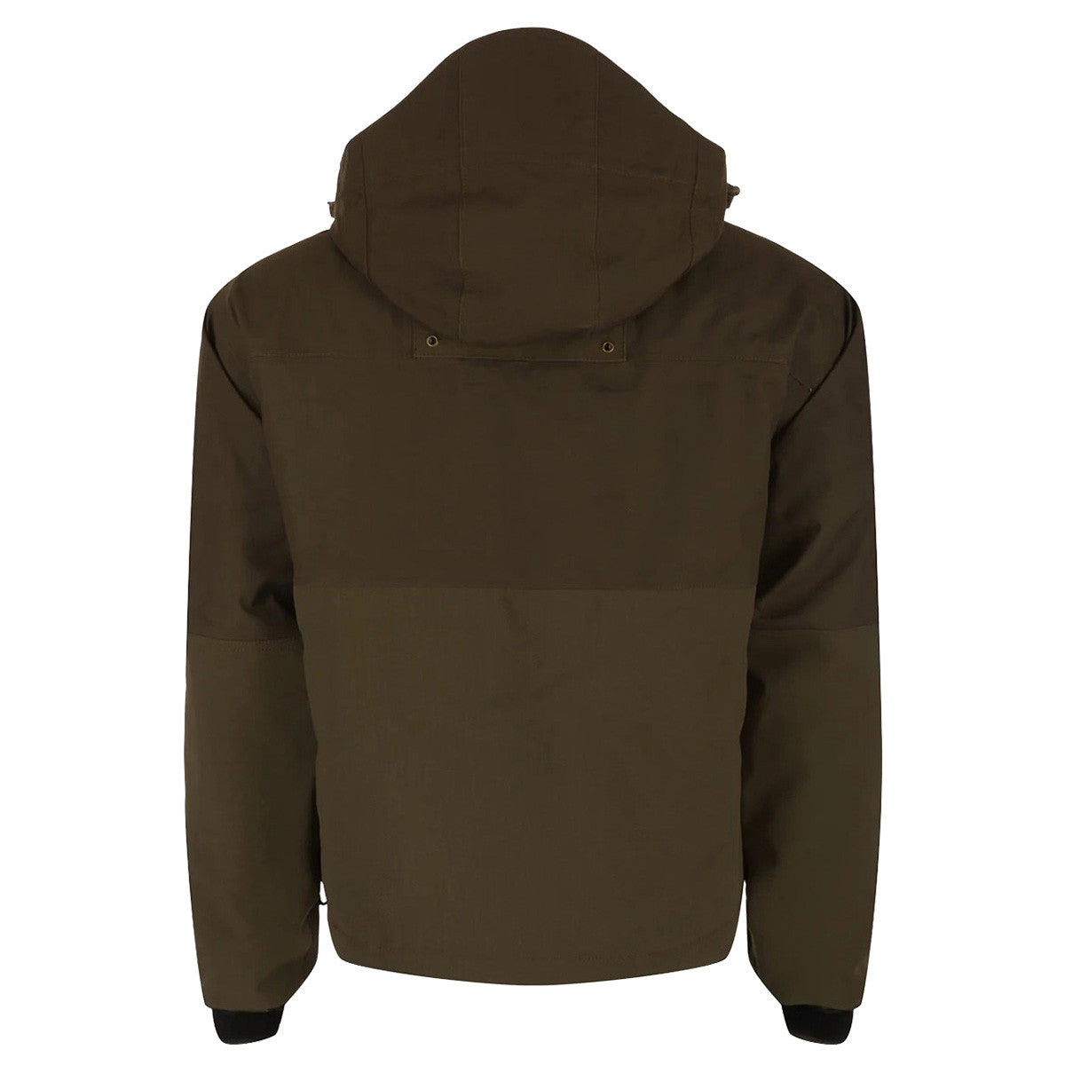 Drake Waterfowl LST Insulated Timber Jacket Back Image in Green Timber