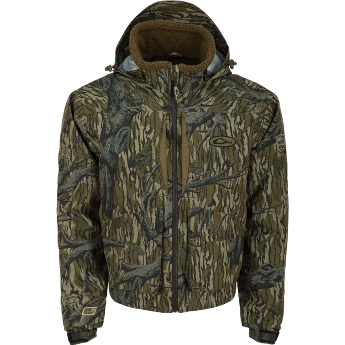 Drake Waterfowl LST Insulated Timber Jacket Front Image in Original Treestand