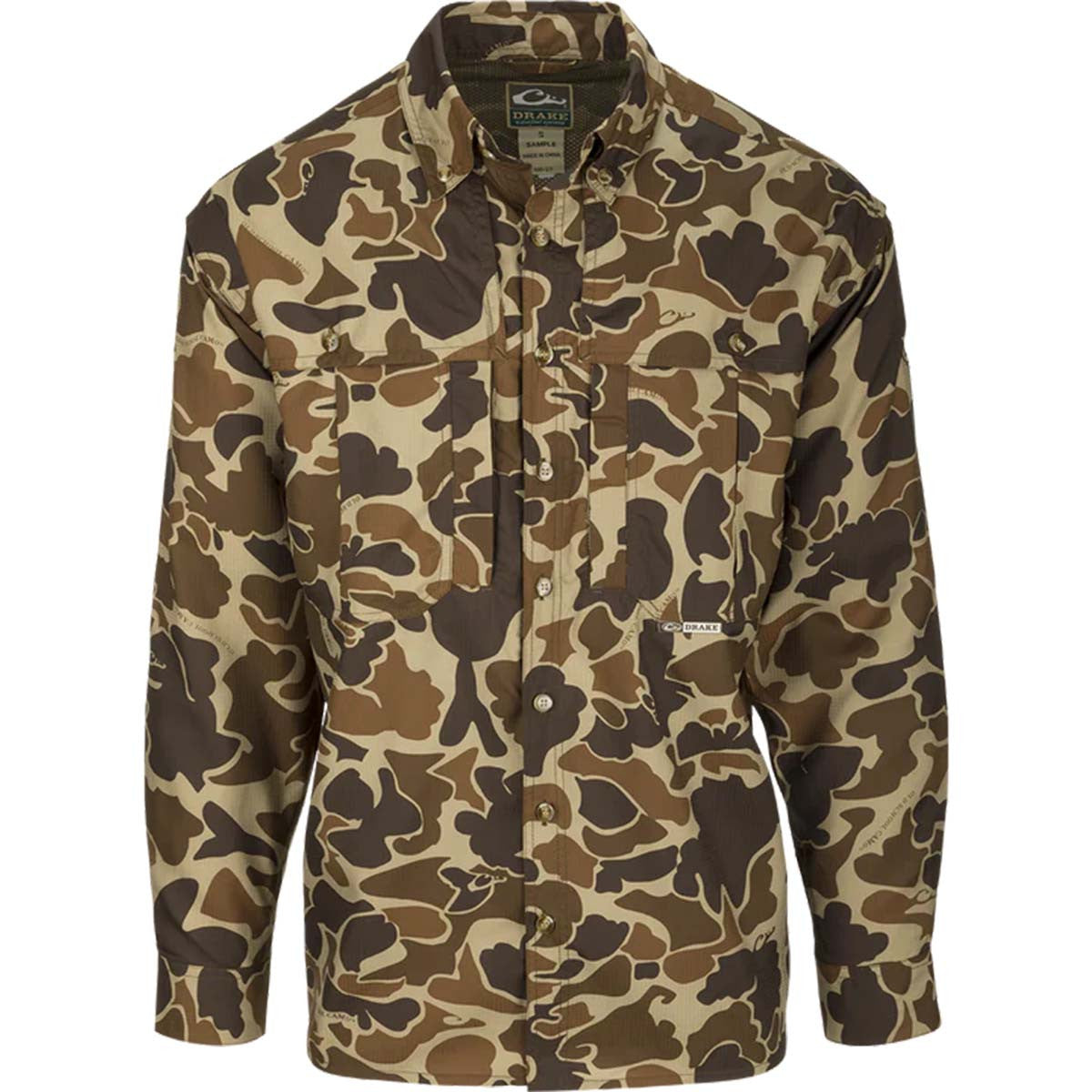 Drake EST Camo Flyweight Wingshooter's Long-Sleeve Shirt - Old School