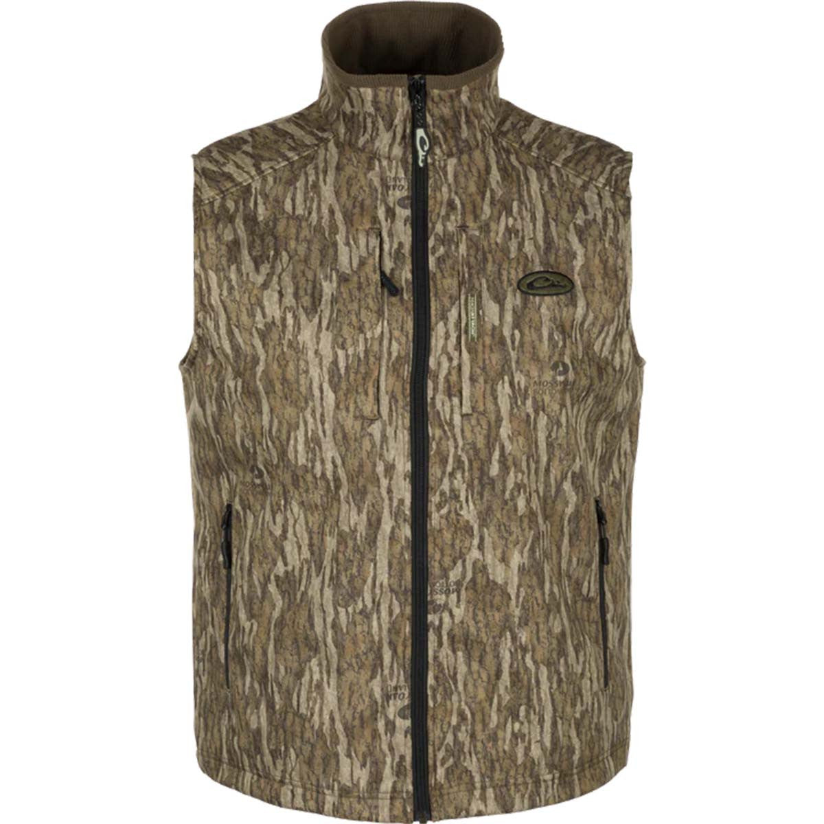 Drake MST Windproof Softshell Vest - Mossy Oak Bottomland