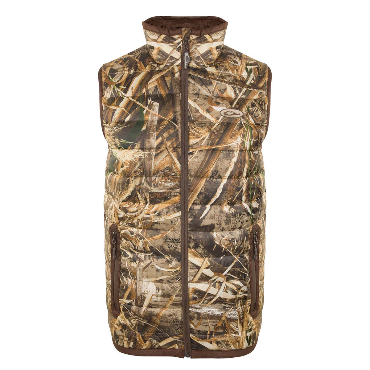Drake Waterfowl LST Double-Down Layering Vest Image in Realtree Max 5