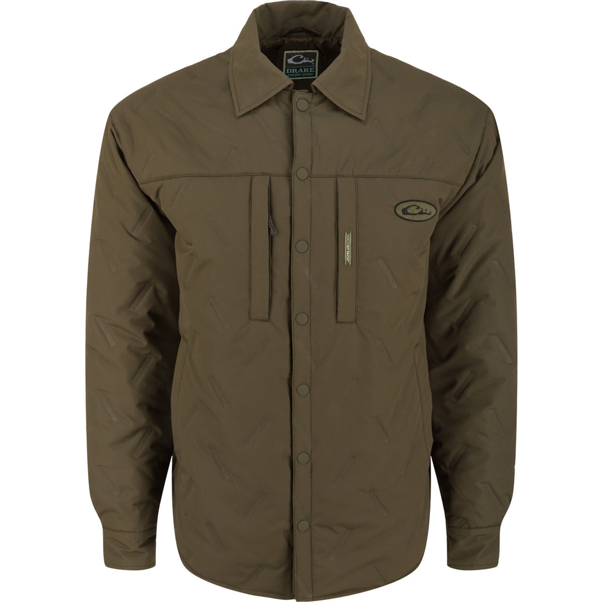 Drake Waterfowl LST Double Down Jac-Shirt Image in Olive