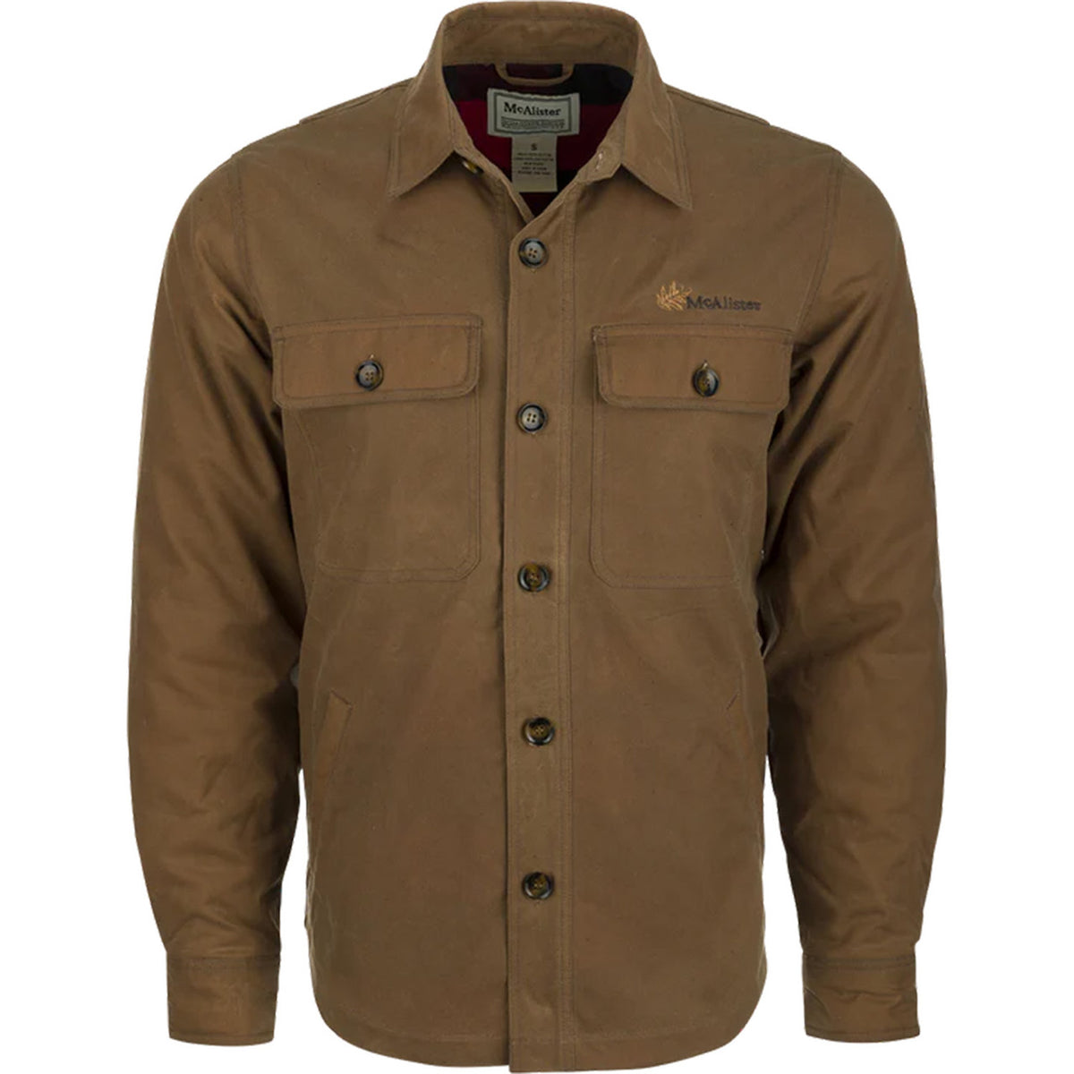 McAlister Waxed Cotton Jac-Shirt - Tan image