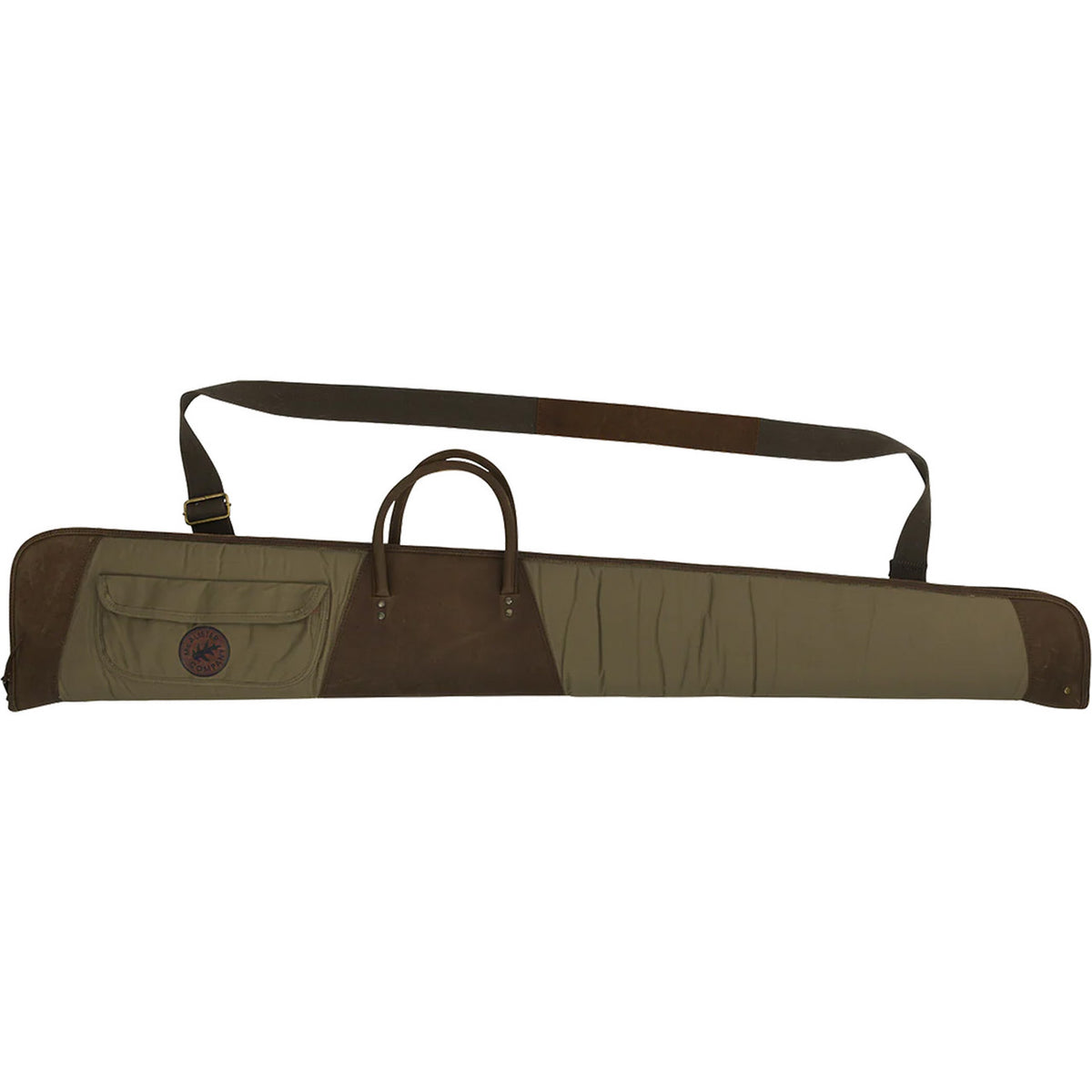 McAlister Leather and Waxed Canvas Shotgun Case - Brown image