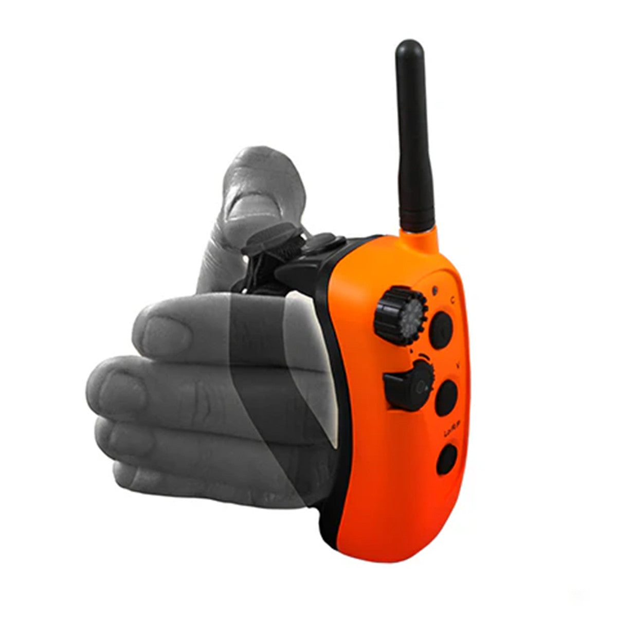 Hand Placement Image of the DT Systems Upland Beeper E-Collar.