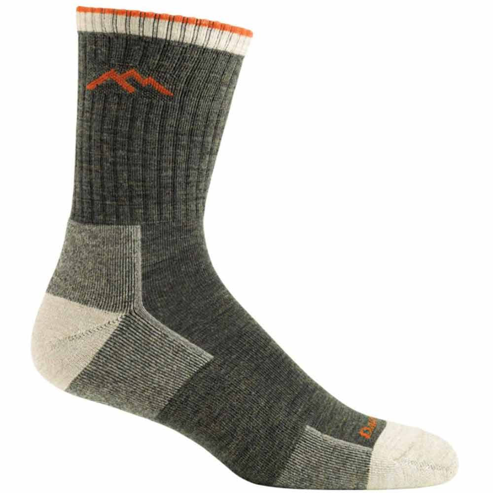 Darn Tough Hiker Micro Crew Cushion Sock, Olive Variation