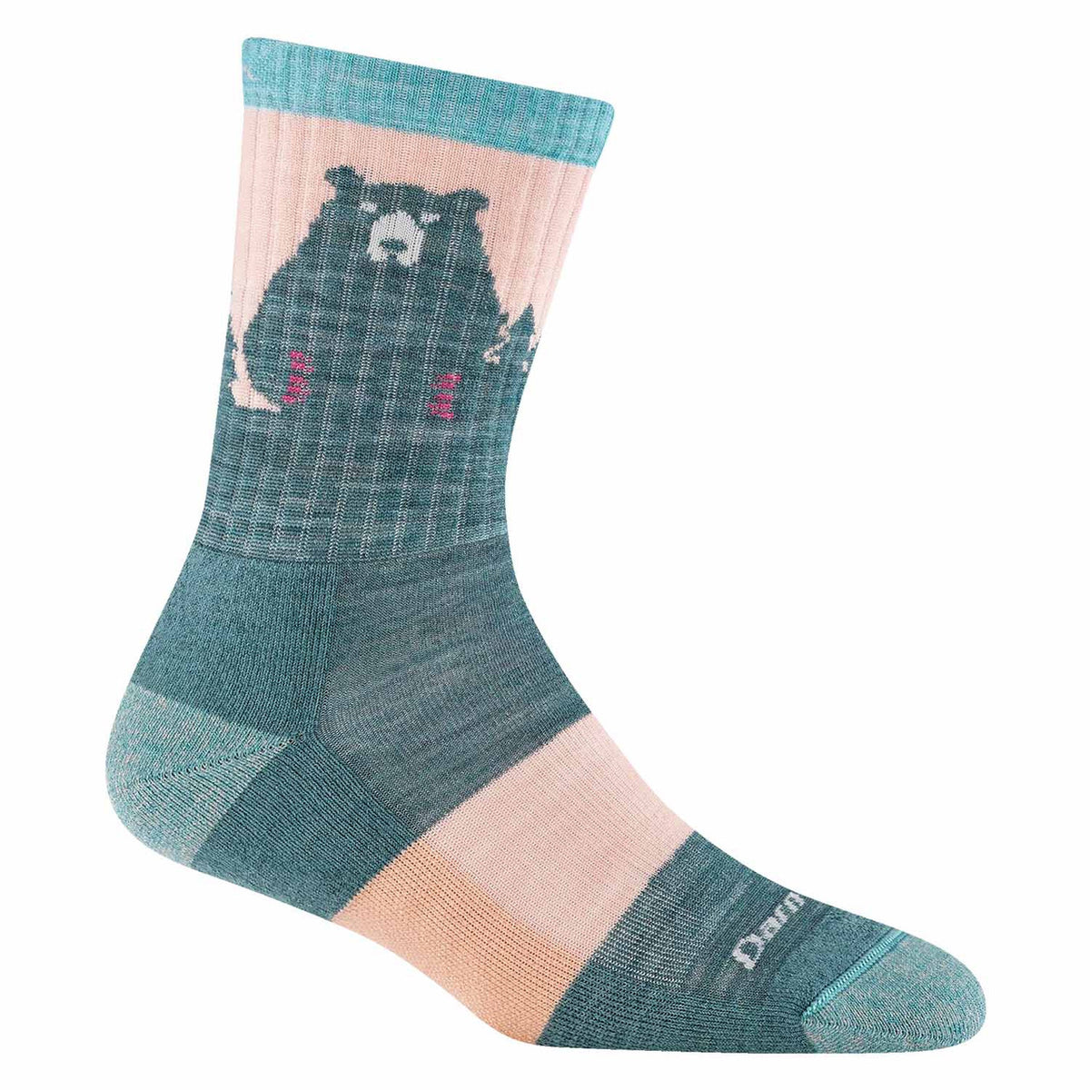 Darn Tough Women's Bear Town Micro Crew Lightweight With Cushion image in Quartz