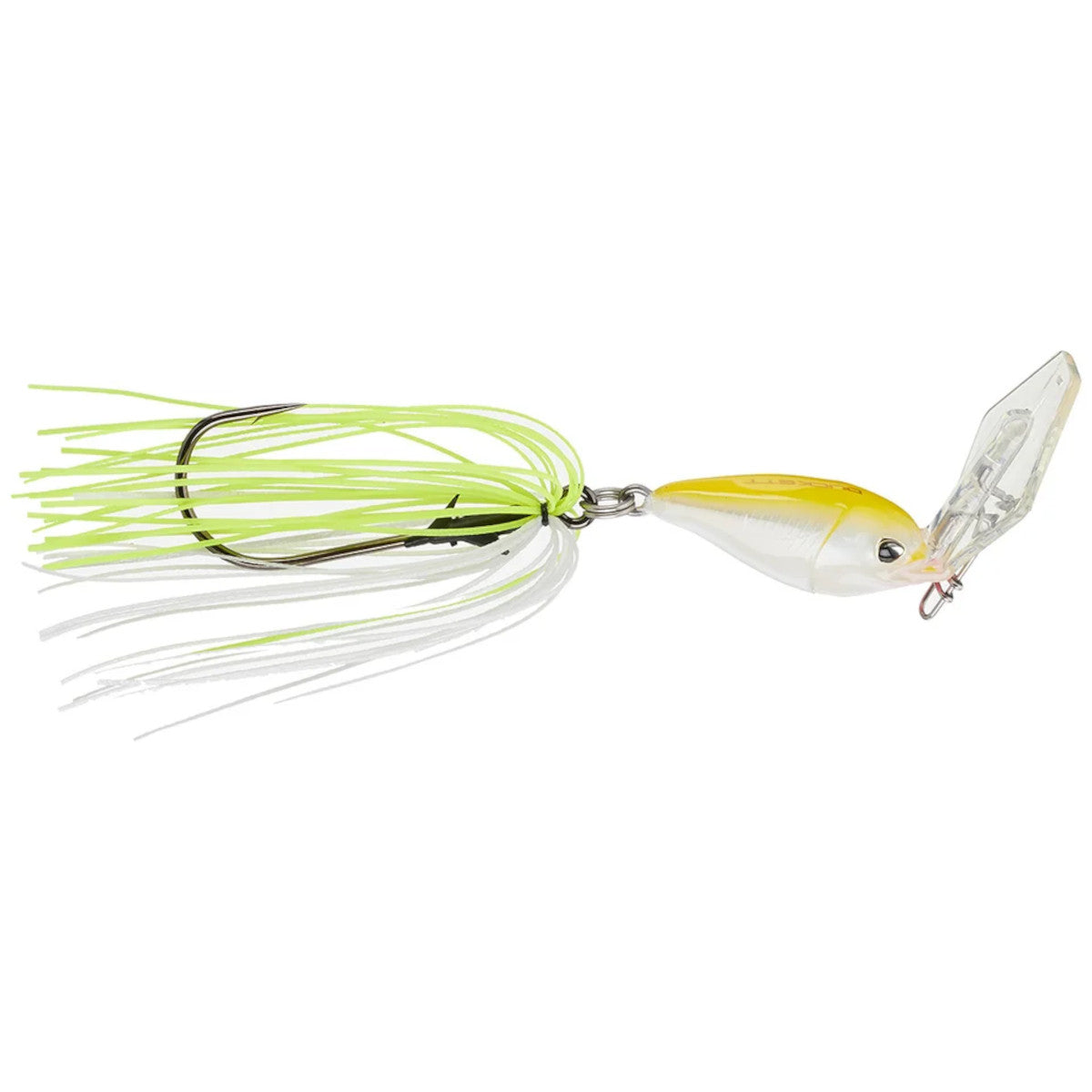 Image of the Duckett Fishing BD Vibra Swim Bladed Jig in White Chartreuse