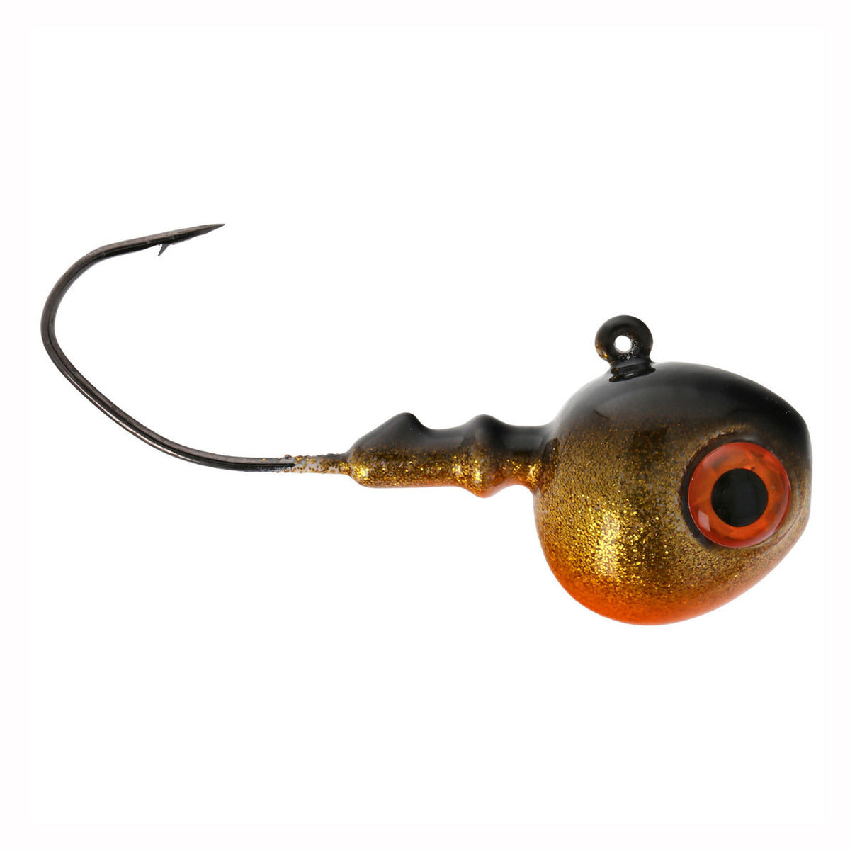 Eagle ClaW Lazer Sharp Walleye Jig Side Image in Gold Perch