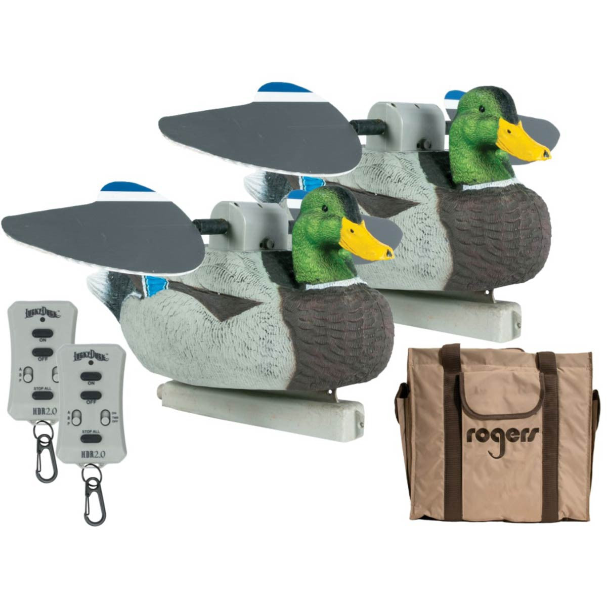 HD Mallard Duck Floater Twin Pack with Remotes and Bag