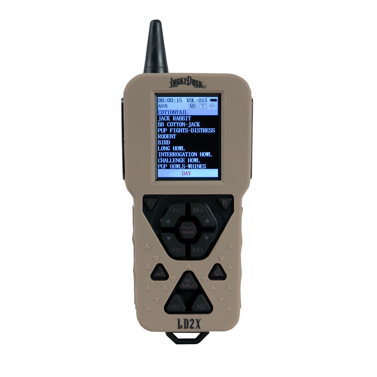 Lucky Duck Roughneck 2.0 Predator Call black and white options image