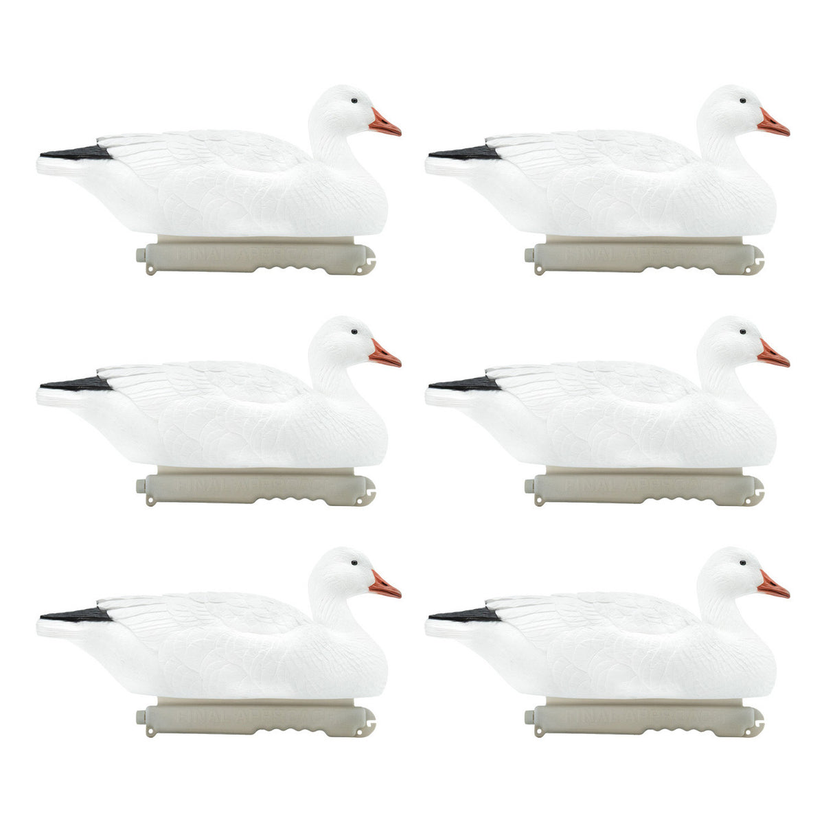 Final Approach Last Pass Floating Snow Goose Decoys Image