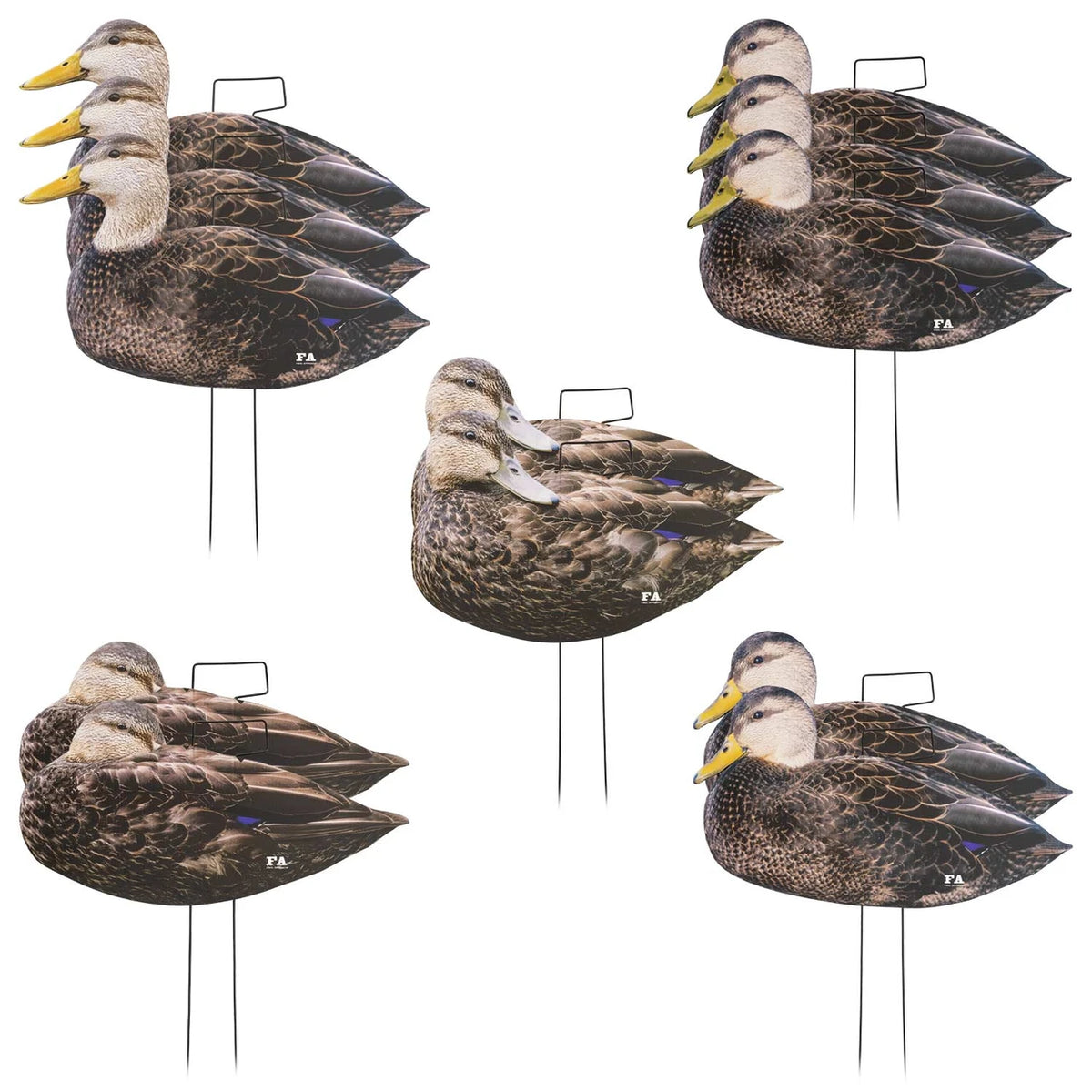 Last Pass Black Duck Silhouette Decoys, 12 Pack