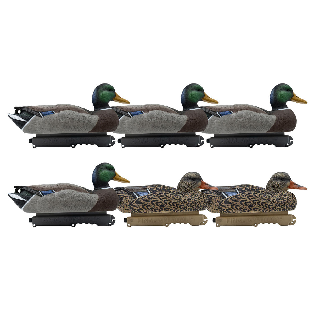 I,age of the 6 pack of Final Approach HD Oversized Floating Mallards.