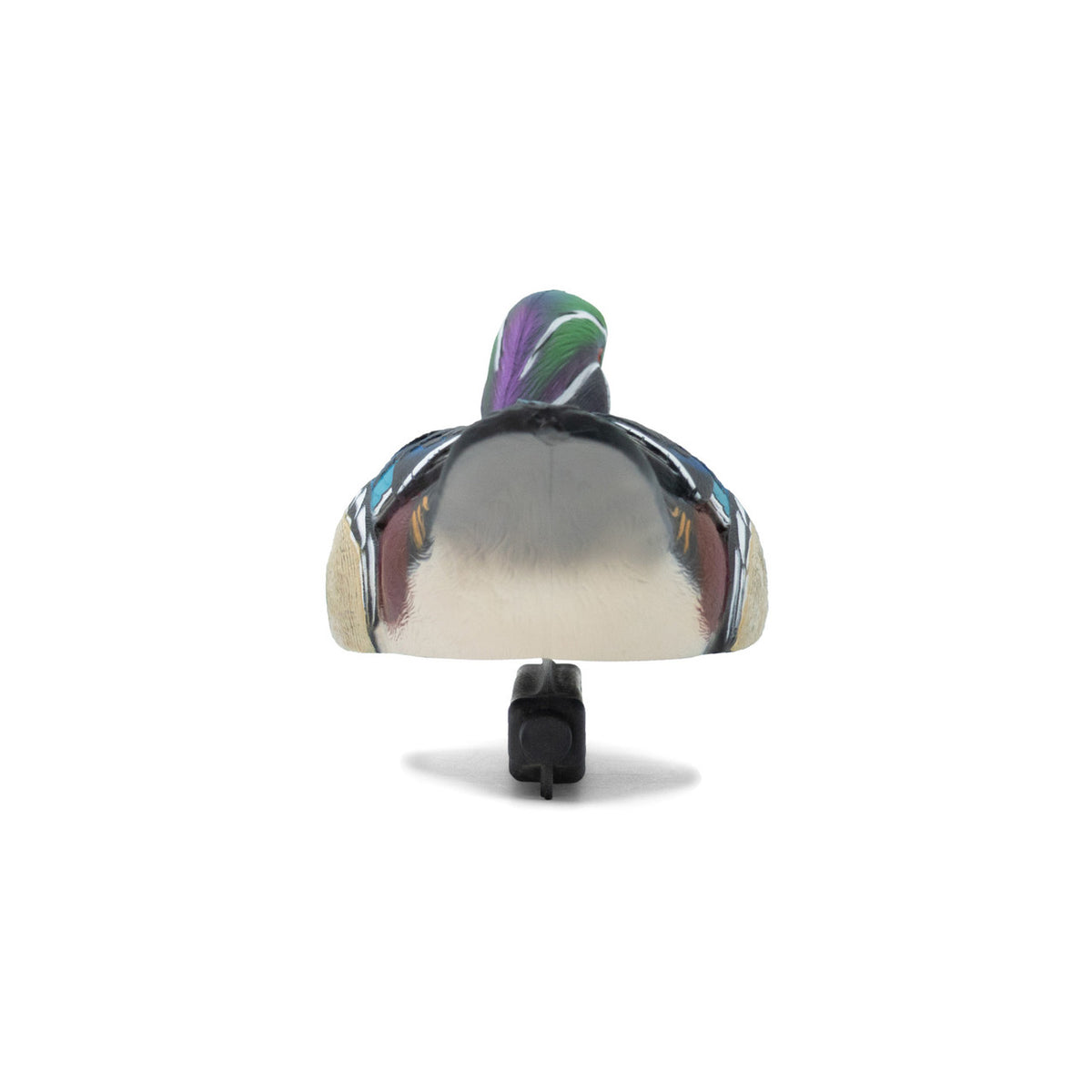 Back image of the HD Wood Ducks Floating Duck Decoys.