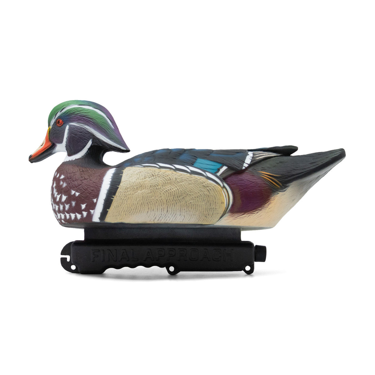 Flip image of the HD Wood Ducks Floating Duck Decoys.