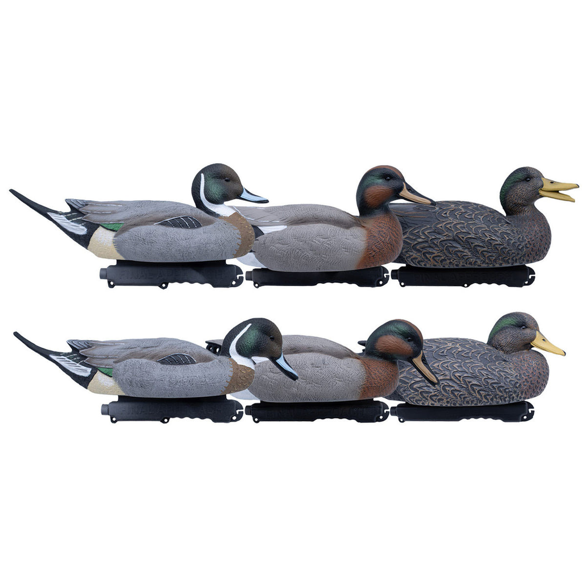 FA LIVE Mallard Hybrid Floating Duck Decoys, 6 Pack Image