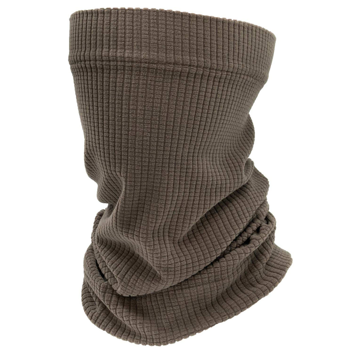 Final Approach Grid Fleece Neck Gaiter image in Brown