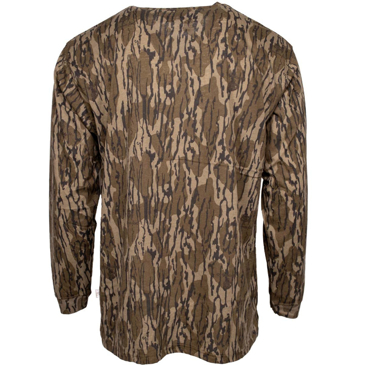 Fast Strike Men's Long Sleeve Cotton Blend T-Shirt - Original Bottomland
