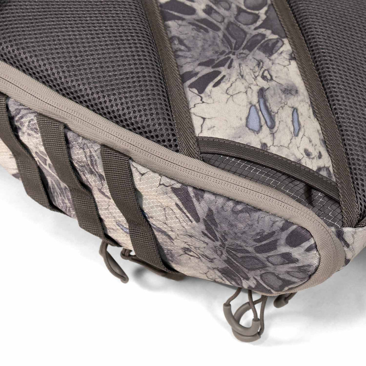 Side pocket image of the Fishtacker Riverpath Chest Pack.