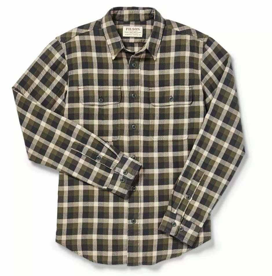 Scout Plaid Shirt, Olive/Brown