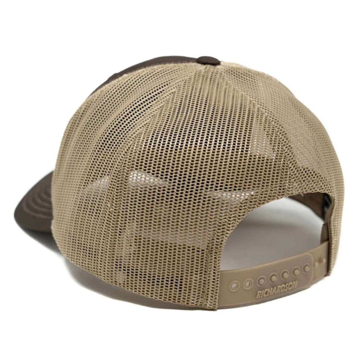 Back Image of the First Lite Elk Patch Trucker Hat.