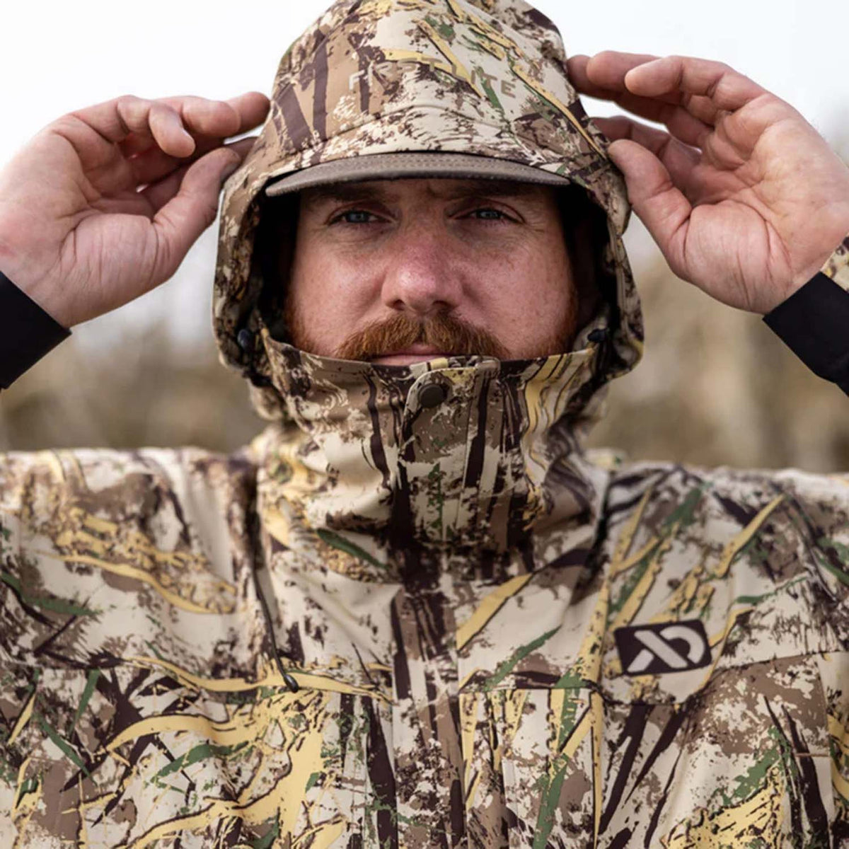 First Lite LZ 4.5-Layer Waterproof Hunting Jacket Field Image