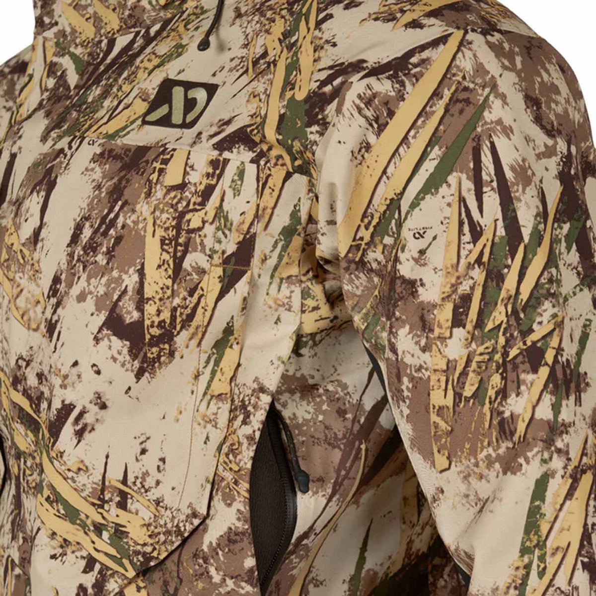 First Lite LZ 4.5-Layer Waterproof Hunting Jacket Chest Pocket Image
