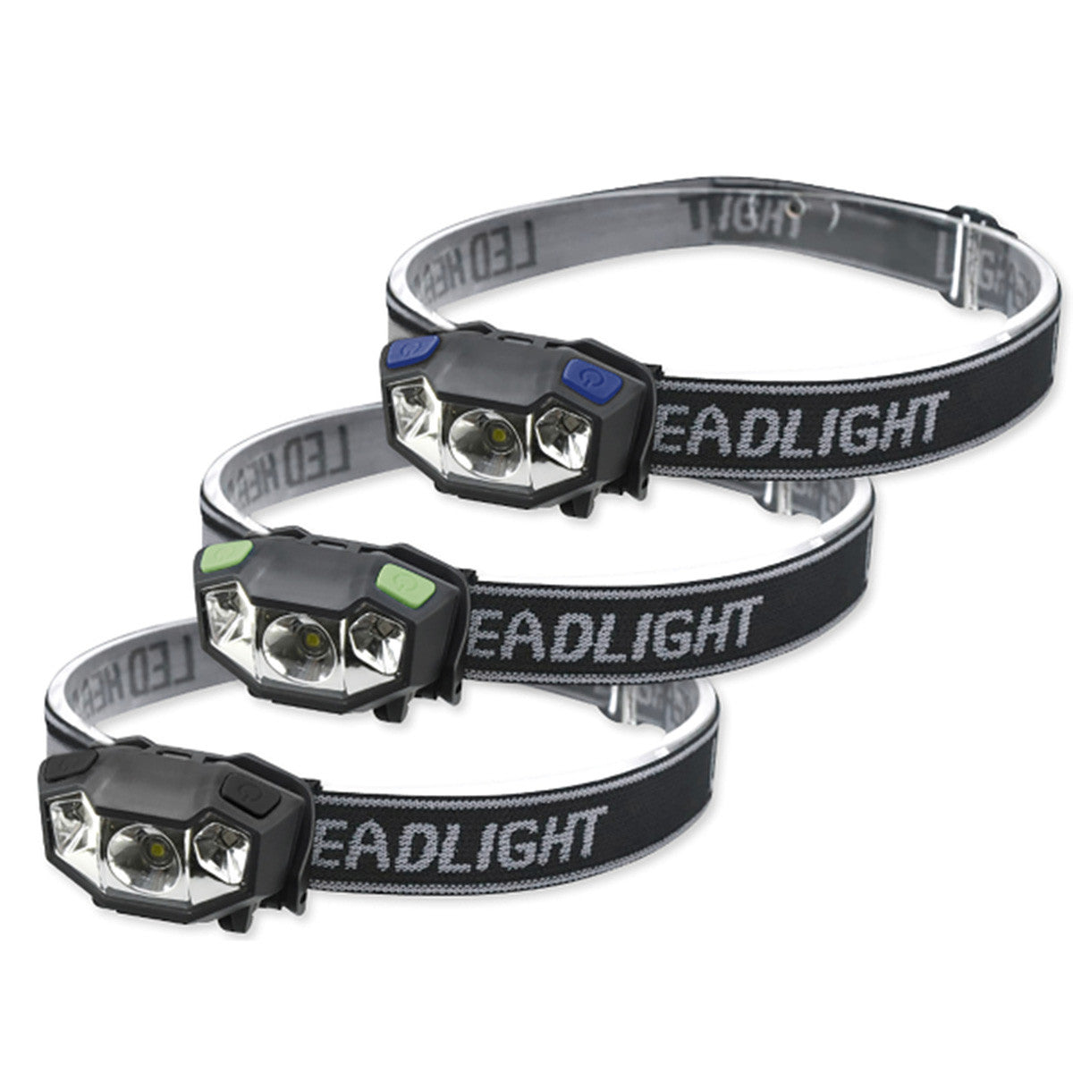 3 Pack 100 Lumen LED Headlamp Set