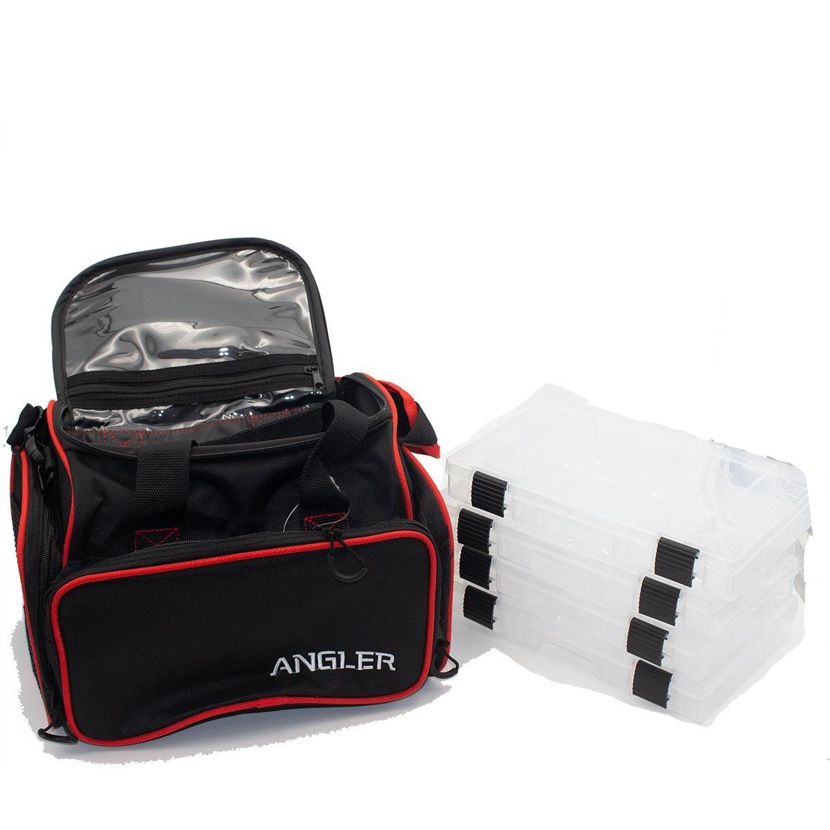 Large Tackle Bag With Boxes, 16"L x 13"W x 11-1/2"H