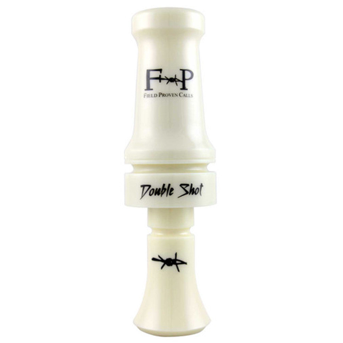 Double Shot Poly Double Reed Duck Call - Ivory