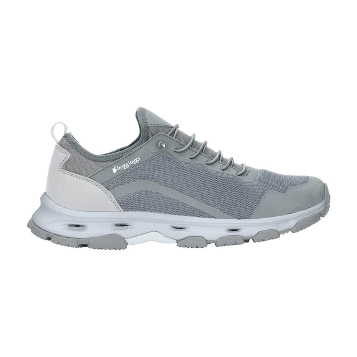 Side Image of the Frogg Toggs Women's Outflow Drain Shoe in Gray
