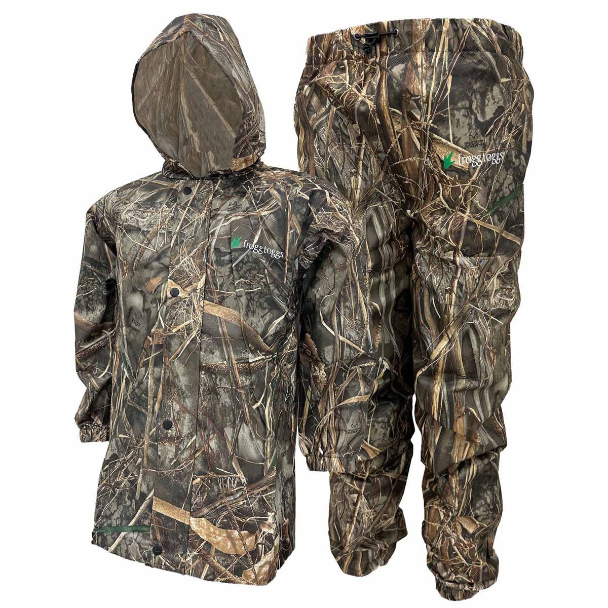 Frogg Togg Youth Polly Woggs Rain Suit Image in Realtree Max 7