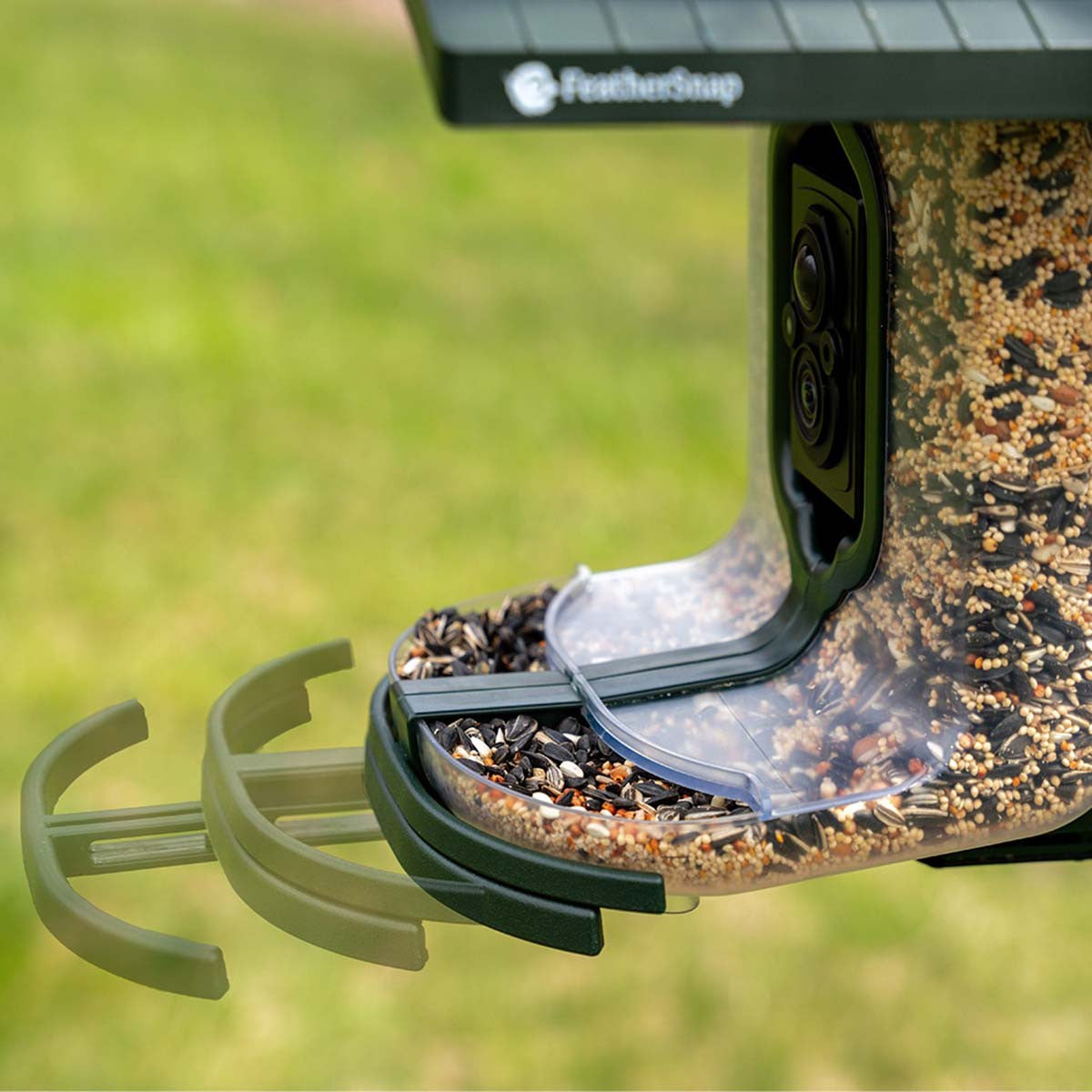 FeatherSnap Scout WiFi Solar-Powered Smart Bird Feeder Stand Image