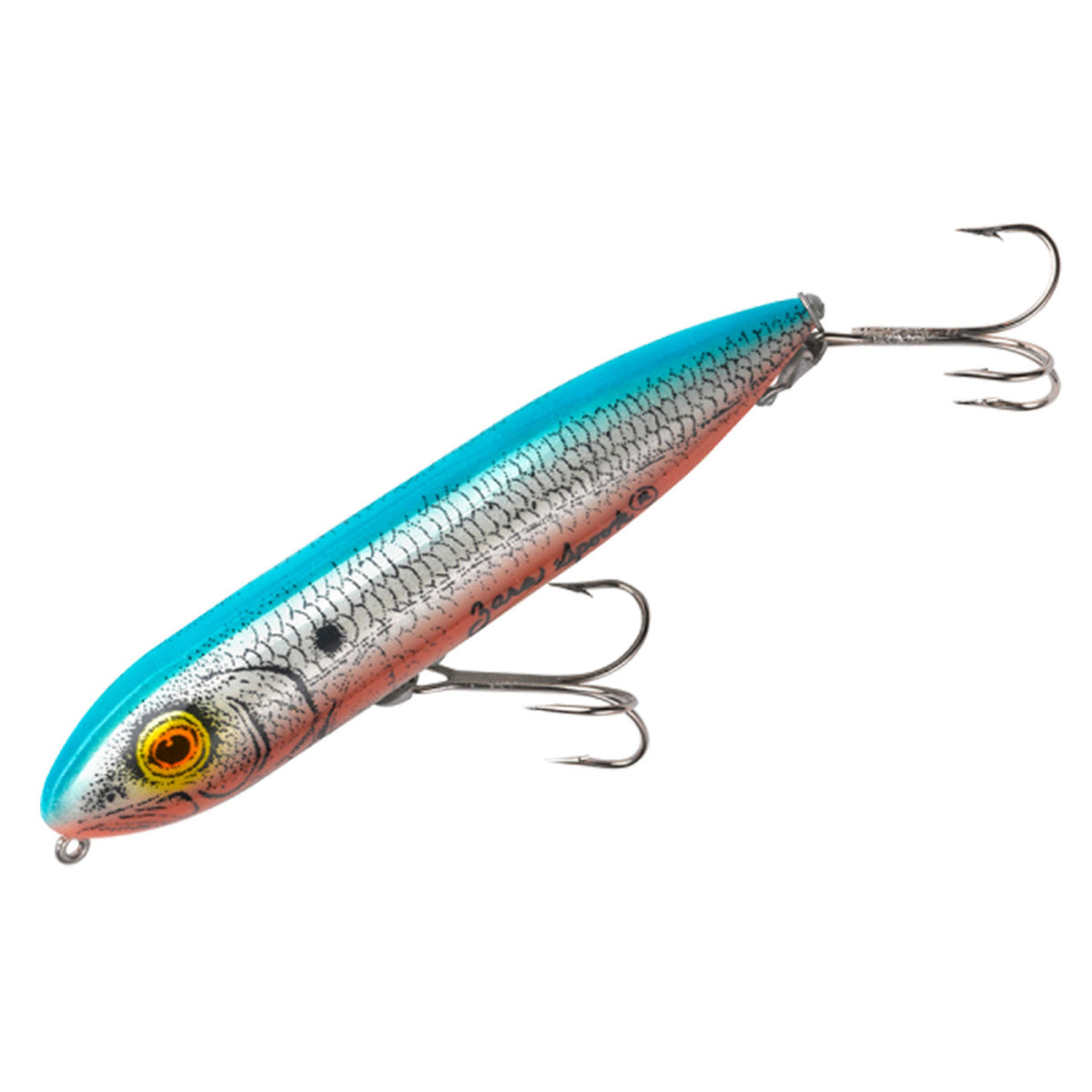Heddon Original Zara Spook Fishing Lure Image in Finish Blue Shad