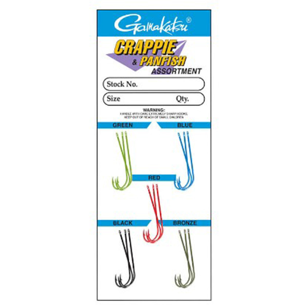 Gamakatsu Crappie Hook Assortment, Size 4 (15-Pack)
